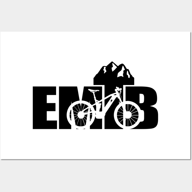 Downhill Biking Mountainbike EMTB E-MTB Gift Bike Wall Art by Kuehni